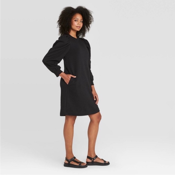 Prologue Black Long Puff Sleeve Dress Size XXL - Picture 3 of 9